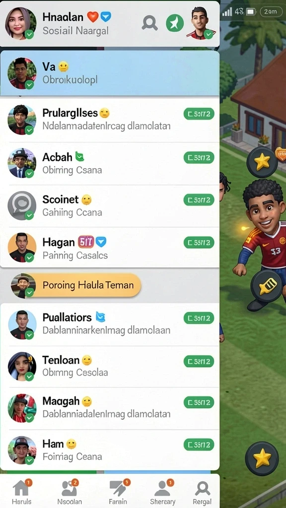 api77 - Tangkapan layar menampilkan gameplay seru dengan grafis menarik.