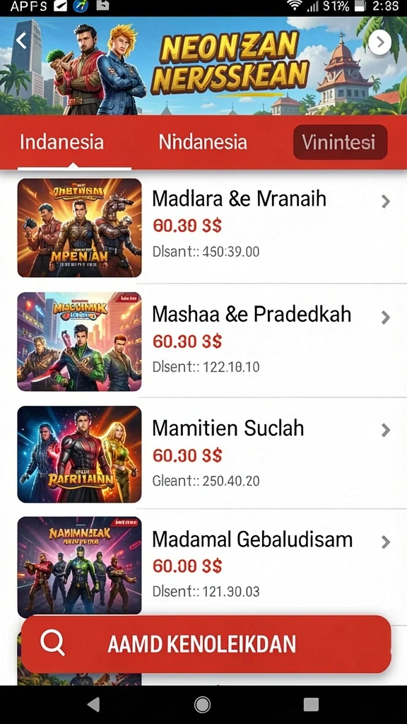 nagaempire - Tampilan awal permainan dengan berbagai pilihan naga.